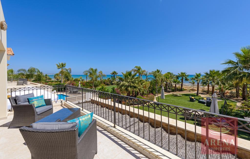 seafront villa in ayia thekla - balcony