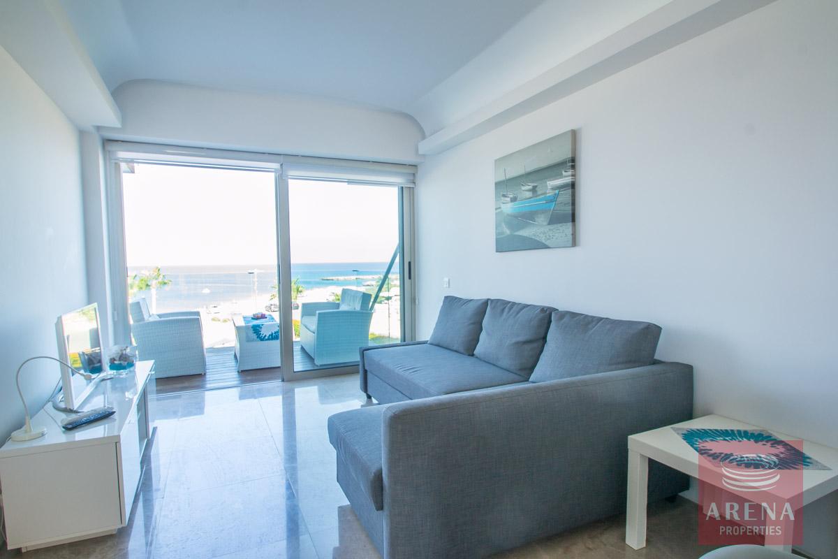 beachfront apartment in Protaras - sitting area