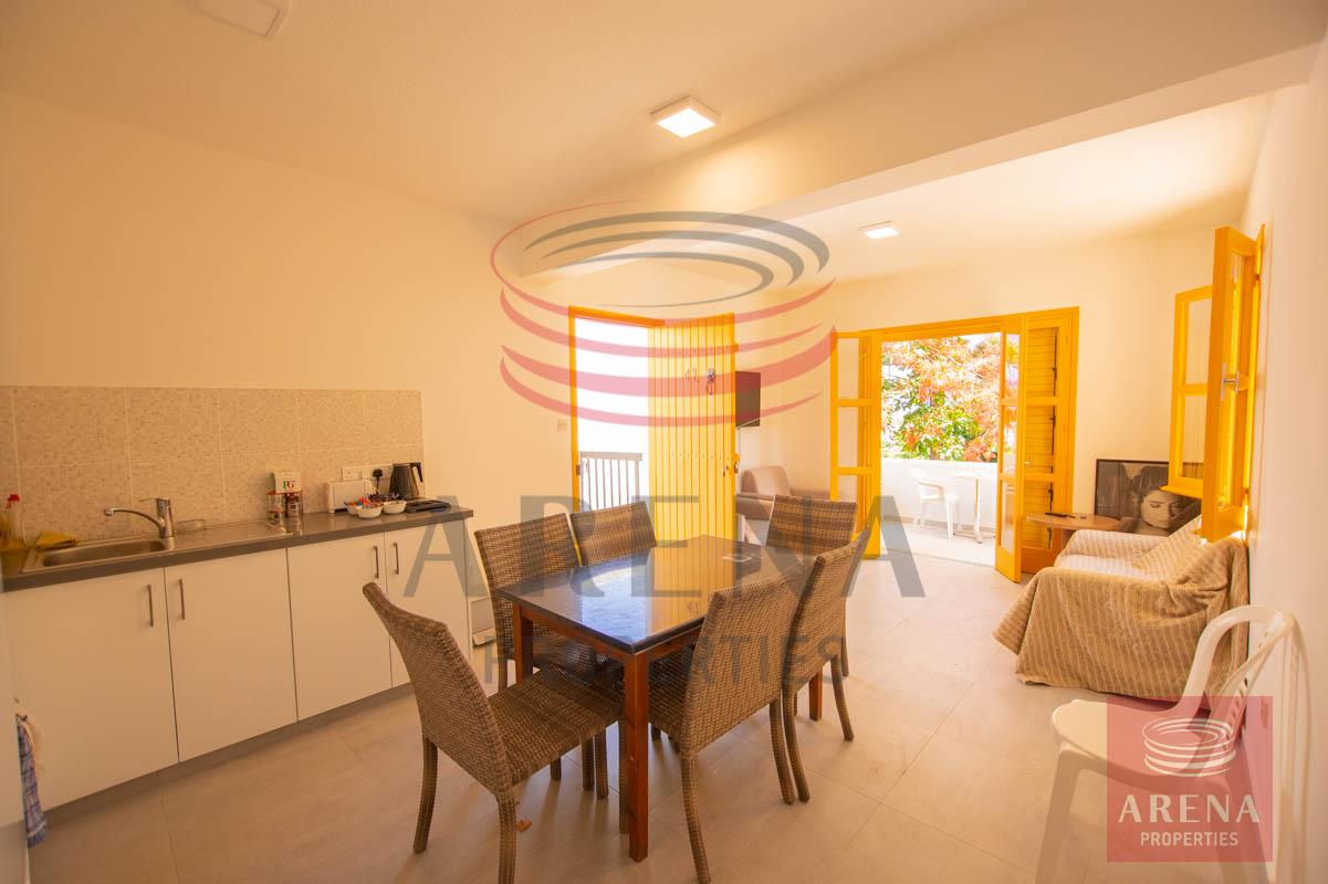 Apartment for rent in Paralimni -dining-kitchen