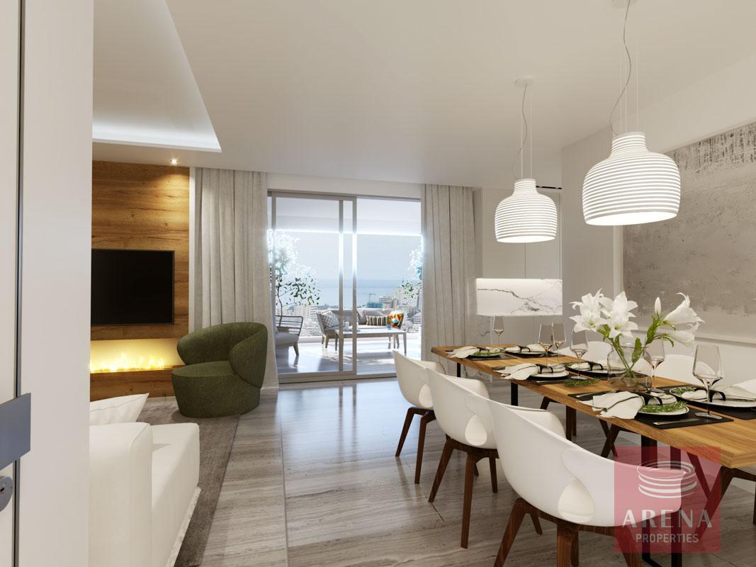 2 Bed Penthouse in Larnaca for sale - dining area