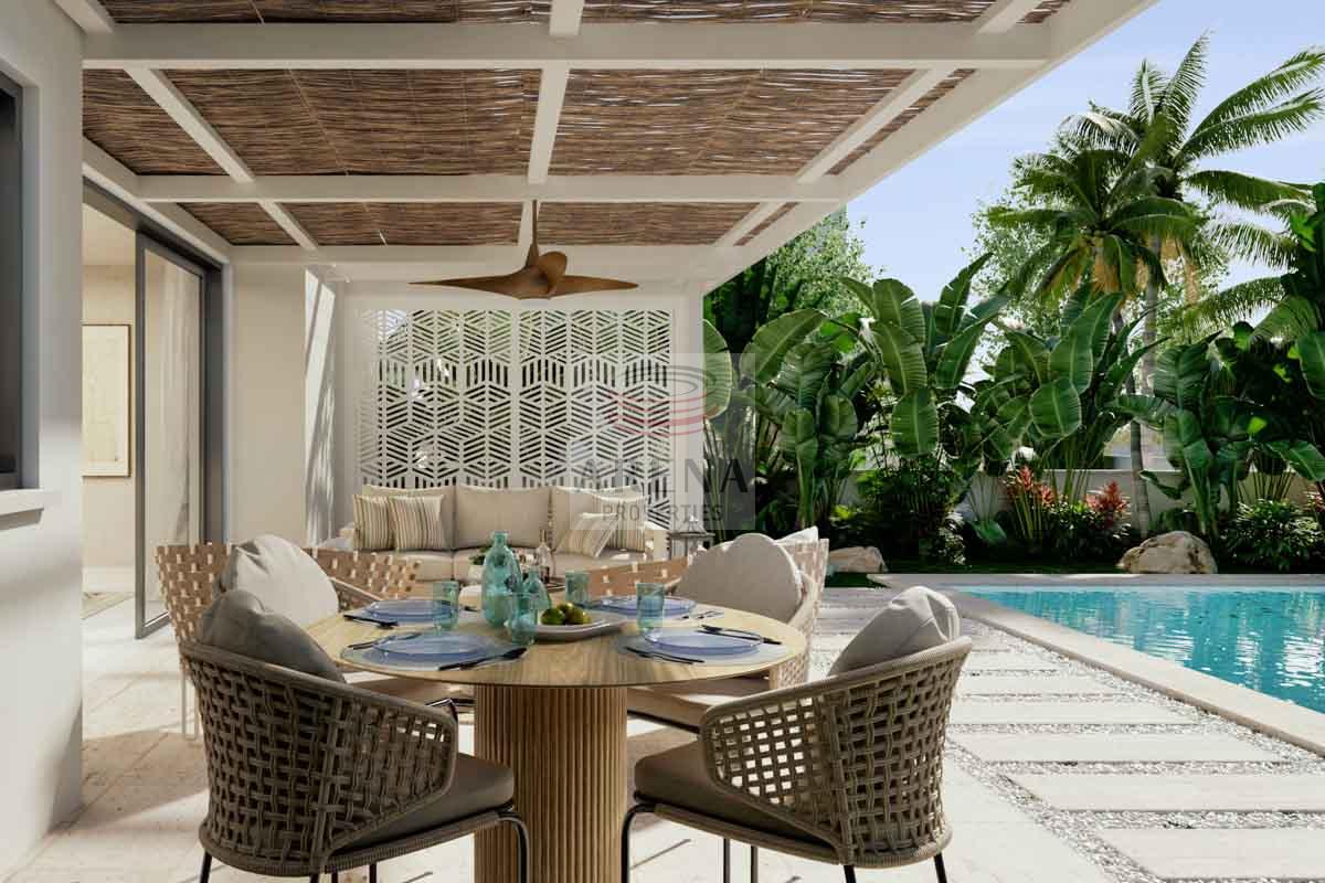 New villa in Pernera - veranda
