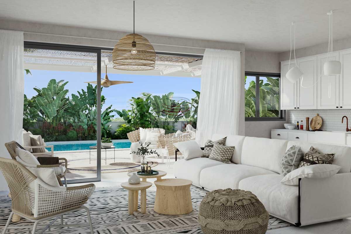 New villa in Pernera - living area