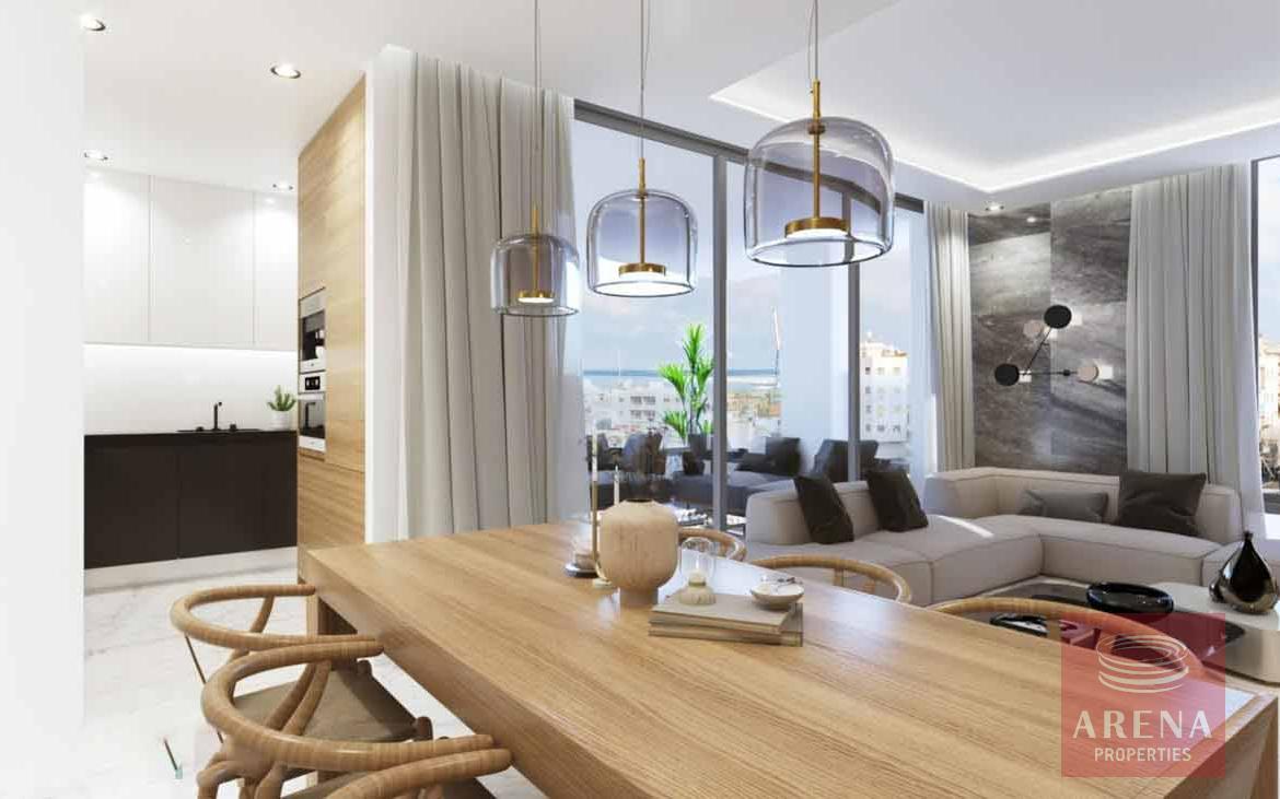 Apartments next to Larnaca Marina - dining area