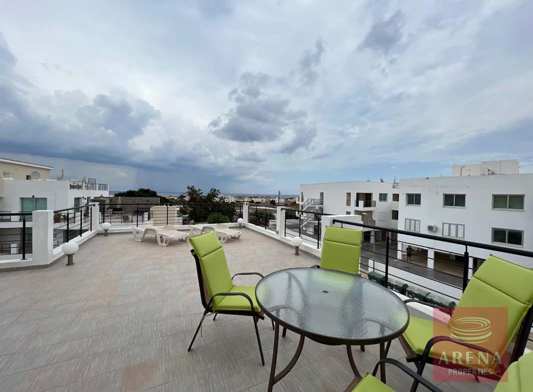 2 bed penthouse for sale in Kapparis - veranda