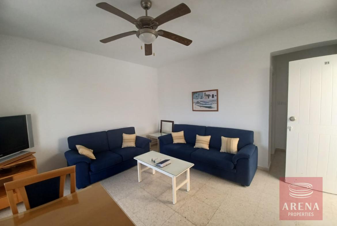1 bed flat in kapparis - living area
